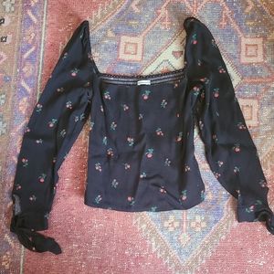 Romantic Reformation Square Neck Blouse